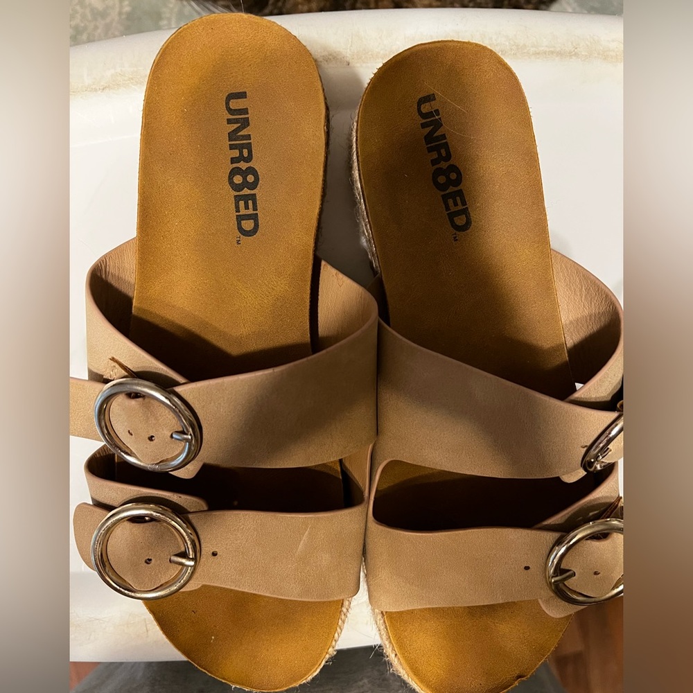UNR8ED Tan color Wedges